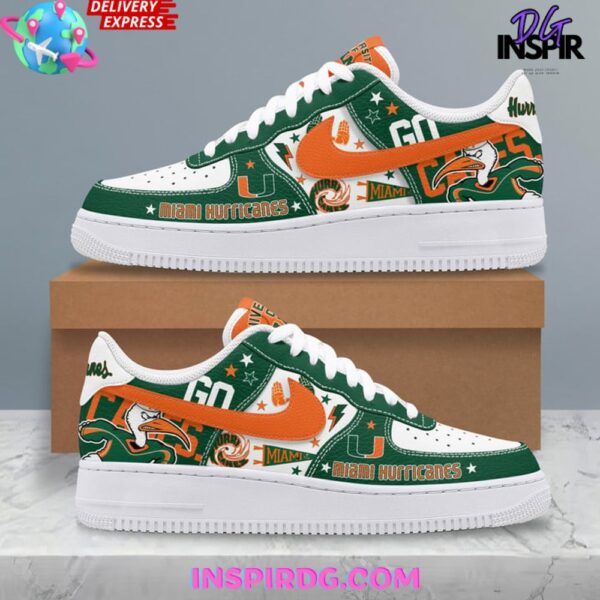 Tubopro Miami Hurricanes Air Low-Top Sneakers Shoes For Men And Women - Image 2