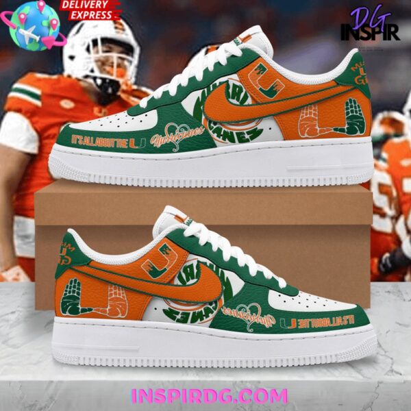 Tubopro Miami Hurricanes Air Low-Top Sneakers Shoes For Men And Women