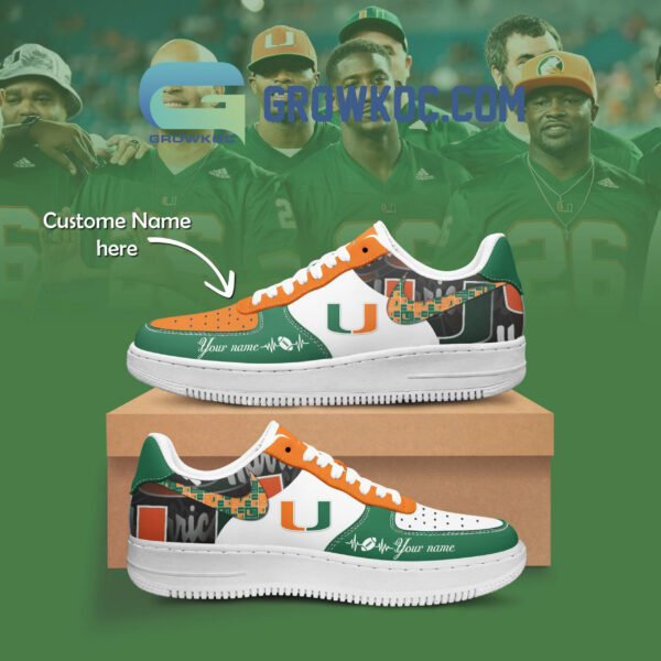 Tubopro Miami Hurricanes Air Low-Top Sneakers Shoes For Men And Women