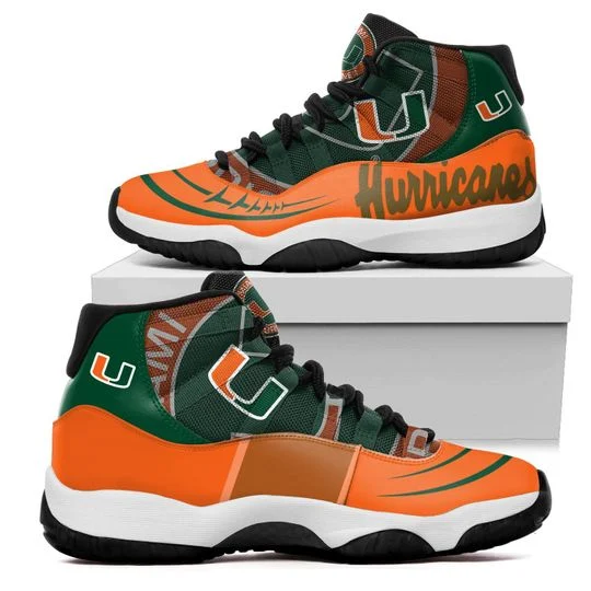 Tubopro Miami Hurricanes AJ13 Sneakers Shoes For Men And Women
