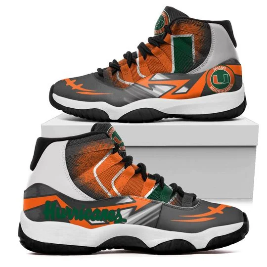 Tubopro Miami Hurricanes AJ13 Sneakers Shoes For Men And Women