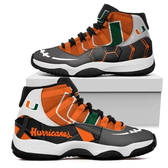 Tubopro Miami Hurricanes AJ13 Sneakers Shoes For Men And Women