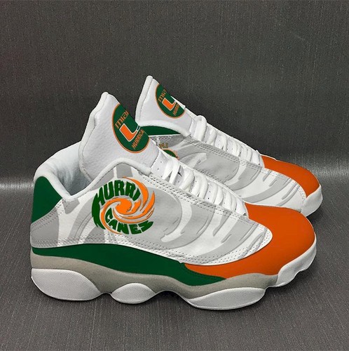 Tubopro Miami Hurricanes AJ13 Sneakers Shoes For Men And Women