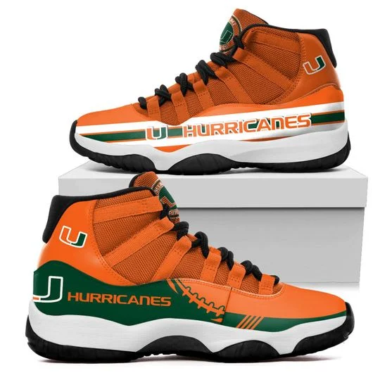 Tubopro Miami Hurricanes AJ13 Sneakers Shoes For Men And Women