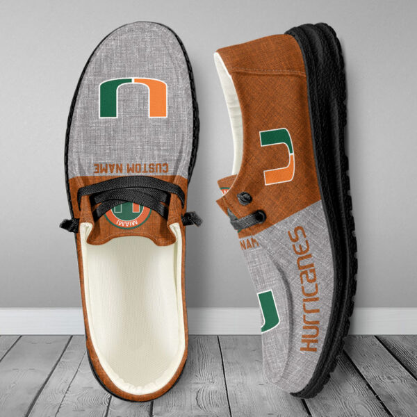 Tubopro Miami Hurricanes Hey Dude Shoes For Men And Women - Image 6
