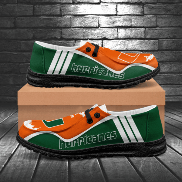 Tubopro Miami Hurricanes Hey Dude Shoes For Men And Women - Image 6