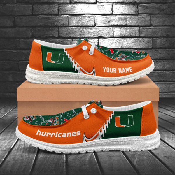 Tubopro Miami Hurricanes Hey Dude Shoes For Men And Women - Image 5