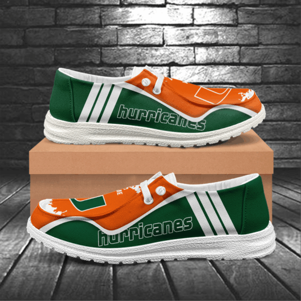 Tubopro Miami Hurricanes Hey Dude Shoes For Men And Women - Image 5