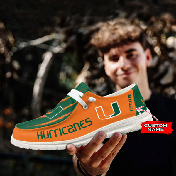 Tubopro Miami Hurricanes Hey Dude Shoes For Men And Women - Image 3