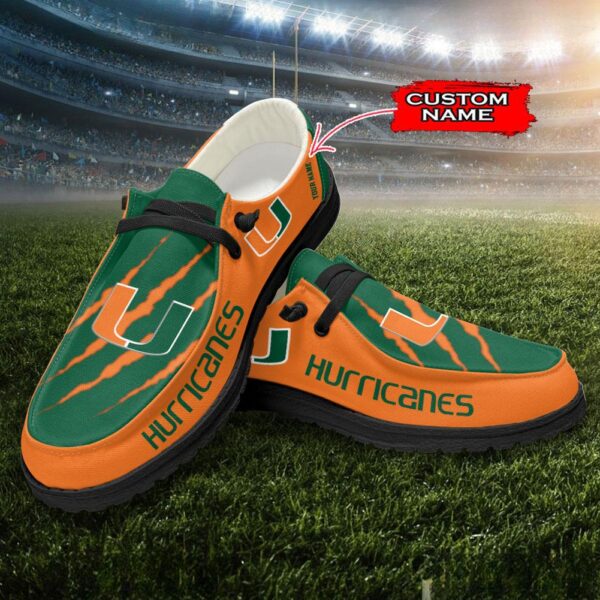 Tubopro Miami Hurricanes Hey Dude Shoes For Men And Women - Image 2