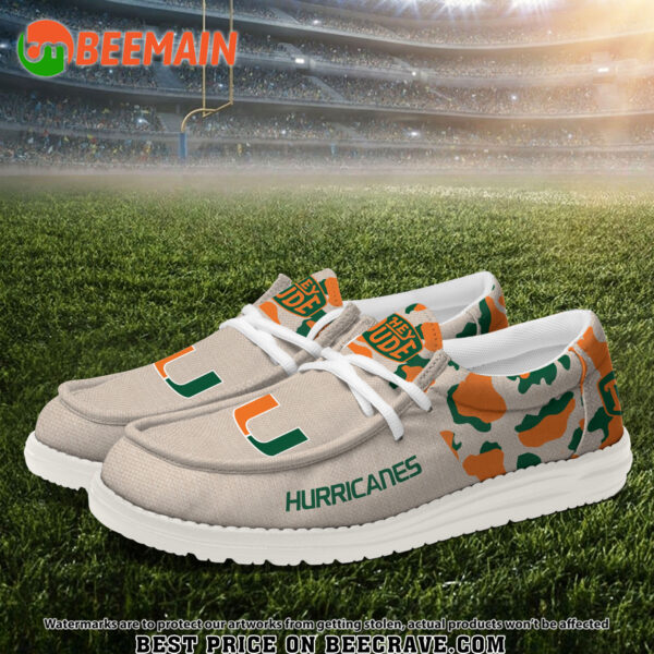 Tubopro Miami Hurricanes Hey Dude Shoes For Men And Women - Image 2
