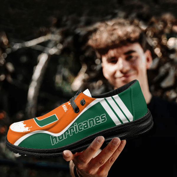 Tubopro Miami Hurricanes Hey Dude Shoes For Men And Women - Image 4