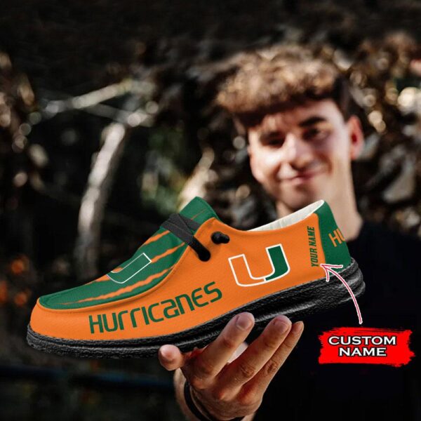 Tubopro Miami Hurricanes Hey Dude Shoes For Men And Women - Image 4