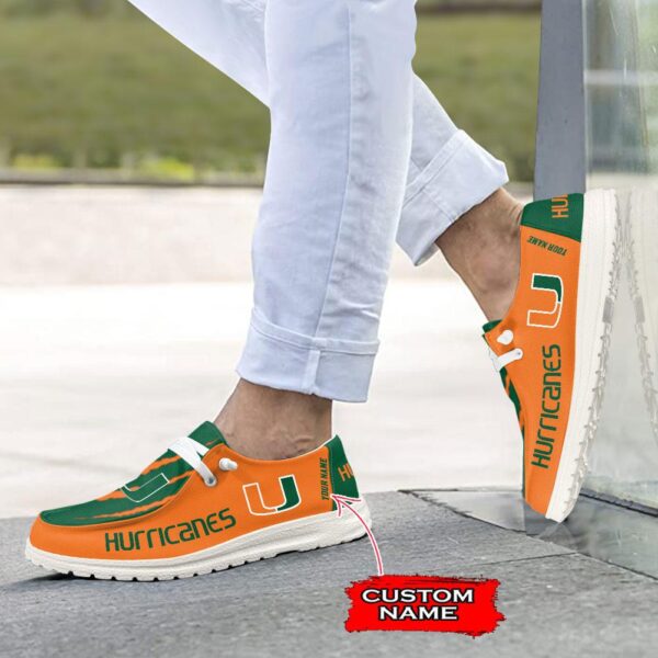 Tubopro Miami Hurricanes Hey Dude Shoes For Men And Women - Image 5