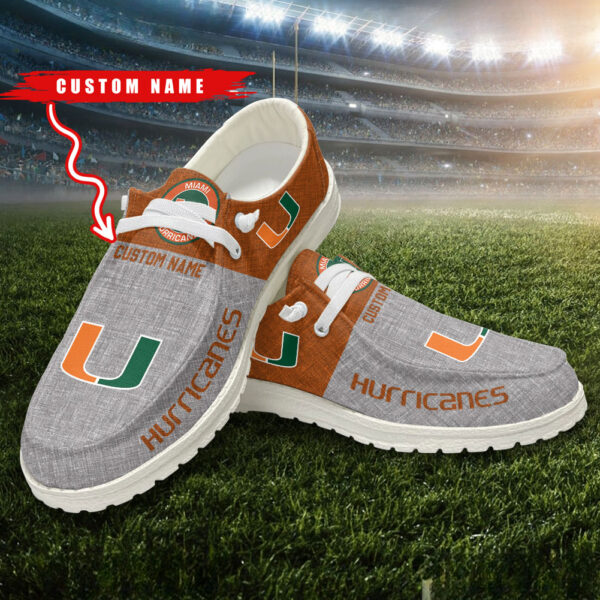 Tubopro Miami Hurricanes Hey Dude Shoes For Men And Women - Image 2