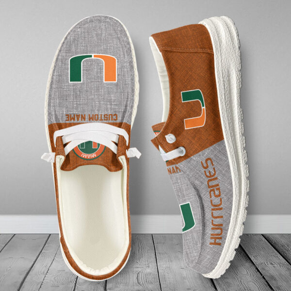 Tubopro Miami Hurricanes Hey Dude Shoes For Men And Women - Image 5