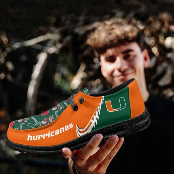 Tubopro Miami Hurricanes Hey Dude Shoes For Men And Women - Image 4