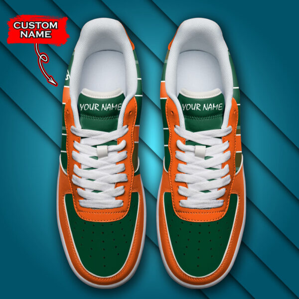 Tubopro Miami Hurricanes NCAA Air Low-Top Sneakers Shoes For Men And Women - Image 4