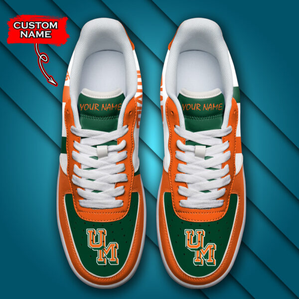 Tubopro Miami Hurricanes NCAA Air Low-Top Sneakers Shoes For Men And Women - Image 4