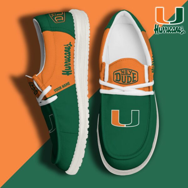 Tubopro Miami Hurricanes Personalized Hey Dude Shoes For Men And Women