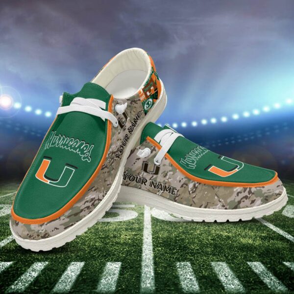 Tubopro Miami Hurricanes Personalized Hey Dude Shoes For Men And Women