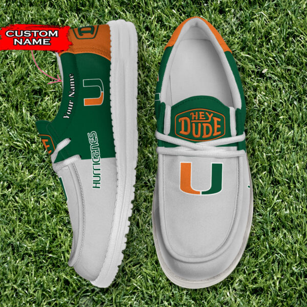 Tubopro Miami Hurricanes Personalized Hey Dude Shoes For Men And Women
