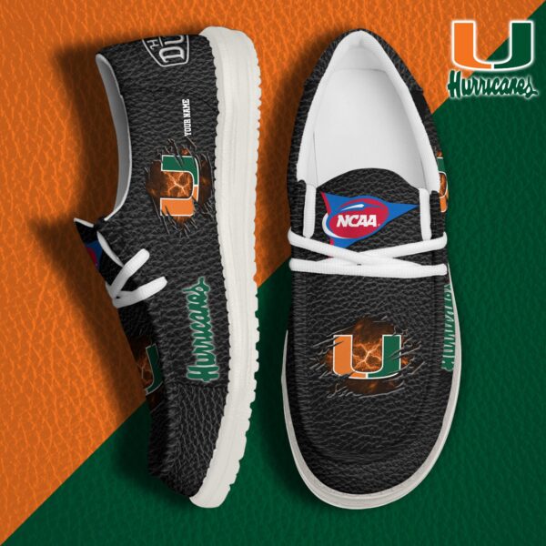 Tubopro Miami Hurricanes Personalized Hey Dude Shoes For Men And Women