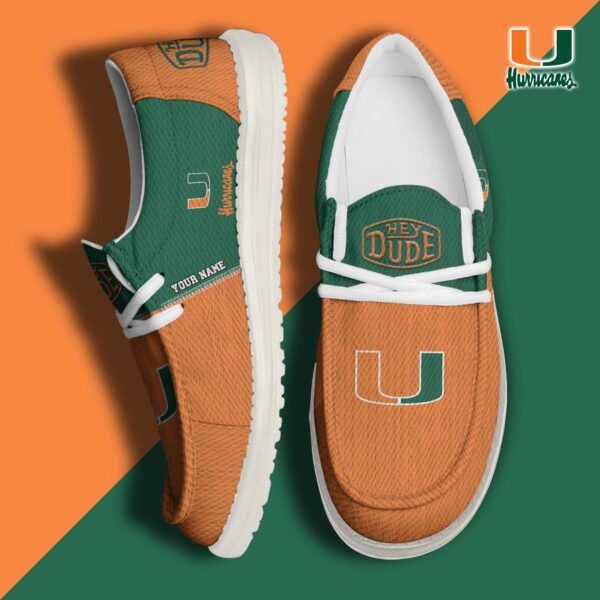 Tubopro Miami Hurricanes Personalized Hey Dude Shoes For Men And Women