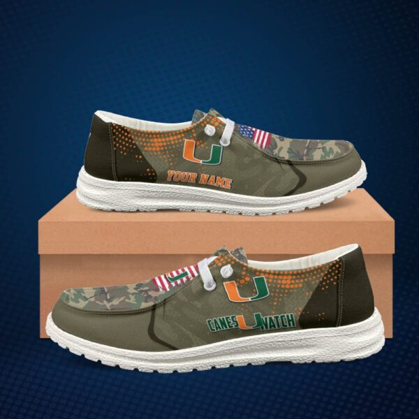 Tubopro Miami Hurricanes Personalized Hey Dude Shoes For Men And Women - Image 2