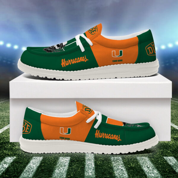 Tubopro Miami Hurricanes Personalized Hey Dude Shoes For Men And Women - Image 4