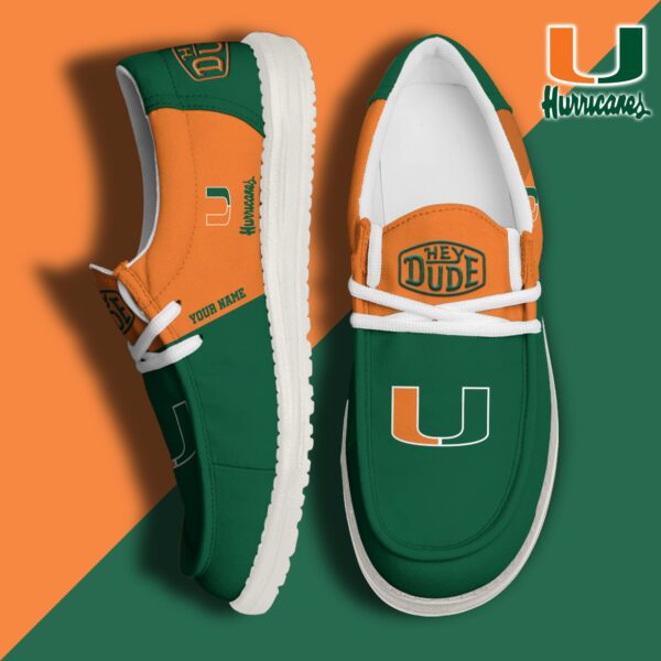 Tubopro Miami Hurricanes Personalized Hey Dude Shoes For Men And Women