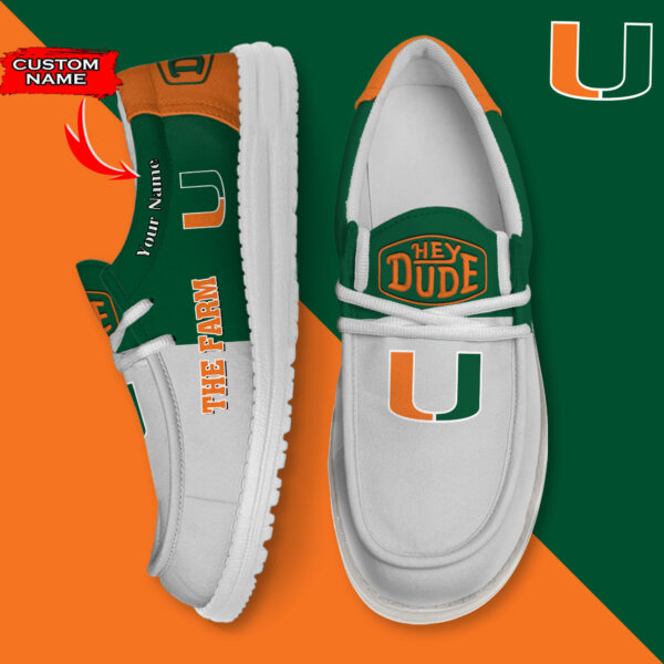 Tubopro Miami Hurricanes Personalized Hey Dude Shoes For Men And Women