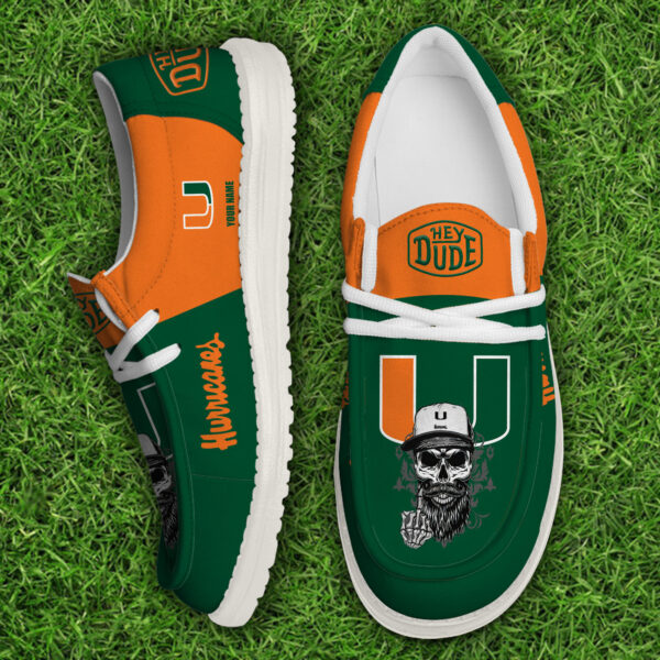 Tubopro Miami Hurricanes Personalized Hey Dude Shoes For Men And Women