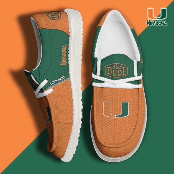 Tubopro Miami Hurricanes Personalized Hey Dude Shoes For Men And Women