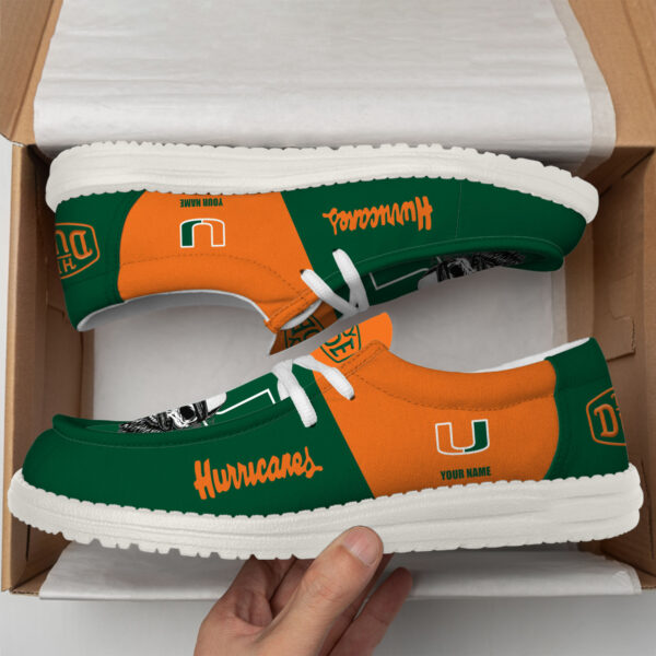 Tubopro Miami Hurricanes Personalized Hey Dude Shoes For Men And Women - Image 3