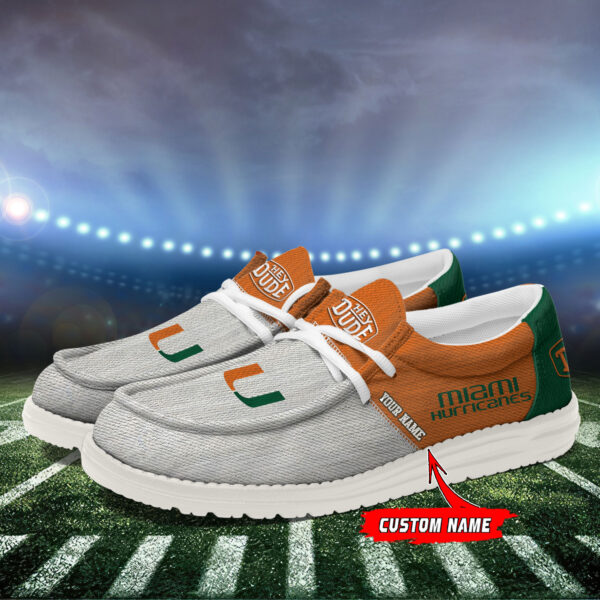 Tubopro Miami Hurricanes Personalized Hey Dude Shoes For Men And Women - Image 3