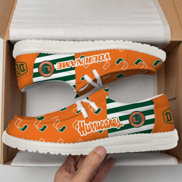 Tubopro Miami Hurricanes Personalized Hey Dude Shoes For Men And Women