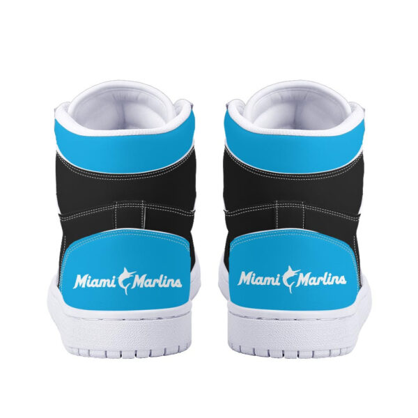 Tubopro Miami Marlins AJ1 High Sneakers Shoes For Men And Women - Image 4