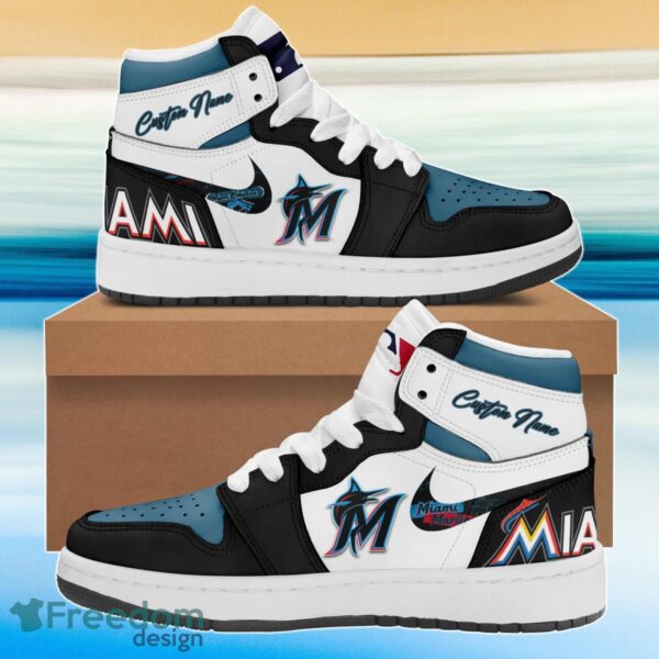 Tubopro Miami Marlins AJ1 High Sneakers Shoes For Men And Women