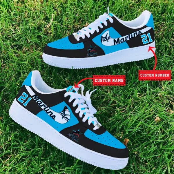 Tubopro Miami Marlins MLB Air Low-Top Sneakers Shoes For Men And Women