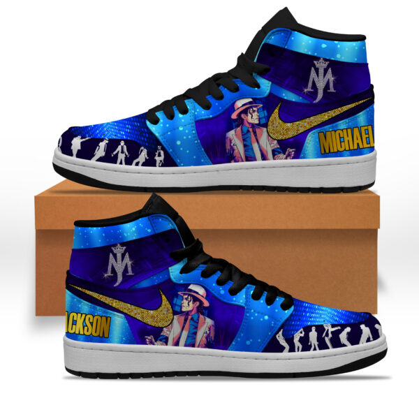 Tubopro Michael Jackson AJ1 High Sneakers Shoes For Men And Women - Image 2