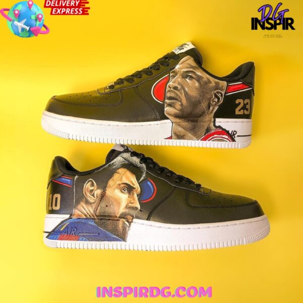 Tubopro Michael Jordan x Lionel Messi Air Low-Top Sneakers Shoes For Men And Women