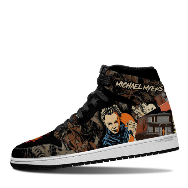 Tubopro Michael Myers AJ1 High Sneakers Shoes For Men And Women - Image 3
