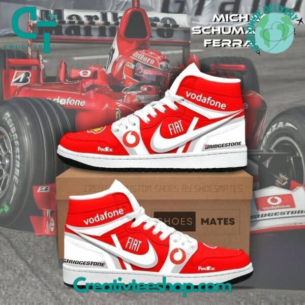 Tubopro Michael Schumacher AJ1 High Sneakers Shoes For Men And Women