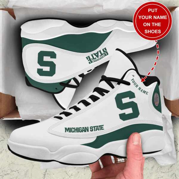 Tubopro Michigan State Spartans AJ13 Sneakers Shoes For Men And Women