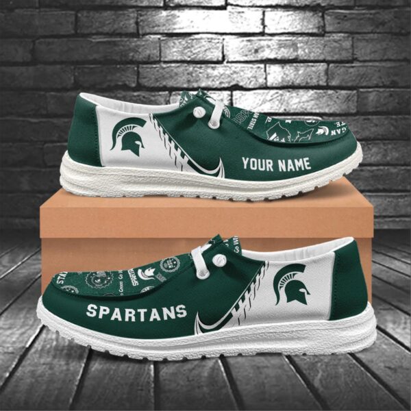 Tubopro Michigan State Spartans Hey Dude Shoes For Men And Women - Image 5
