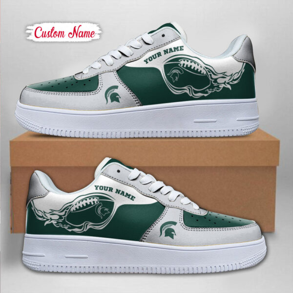 Tubopro Michigan State Spartans NCAA Air Low-Top Sneakers Shoes For Men And Women - Image 2