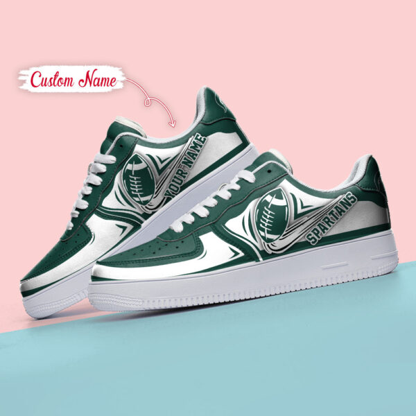 Tubopro Michigan State Spartans NCAA Air Low-Top Sneakers Shoes For Men And Women - Image 4