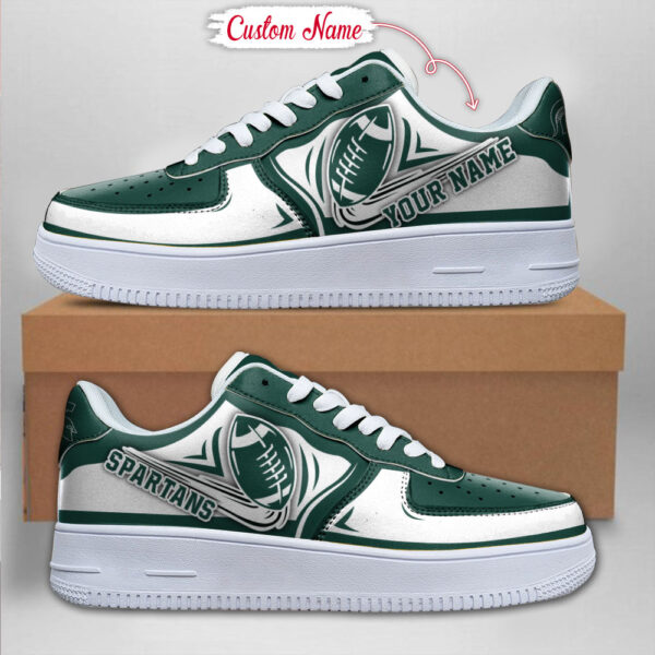 Tubopro Michigan State Spartans NCAA Air Low-Top Sneakers Shoes For Men And Women - Image 2
