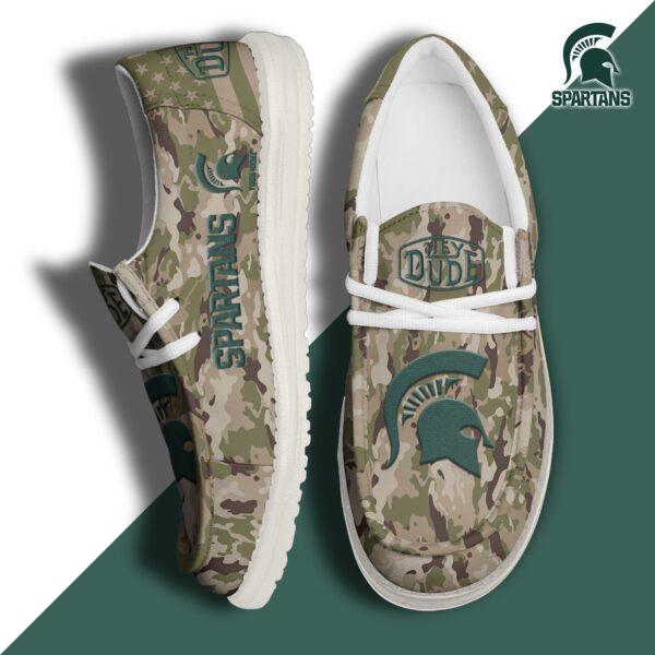 Tubopro Michigan State Spartans Personalized Hey Dude Shoes For Men And Women